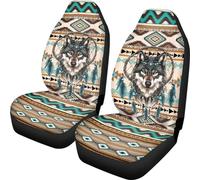 Wanyint Aztec Wolf Dream Catcher Car Seat Cover for Women Men, Car Seat Protector Car Accessories Decor Universal Fit Most Cars Sedan SUV Trucks