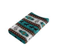 Wanyint Boho Print Stretchy Changing Pad Cover,Diaper Table Mat Cover,Breathable & Non-Slip,Ultra Soft Plush Changing Table Covers for Girls and Boys