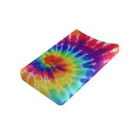 Wanyint Colorful Tie-Dye Print Changing Pad Liners,Neultral Unisex Fitted Changing Pad Cover-Muslin Changing Table Cover Sheets Suit for Boys and Girls