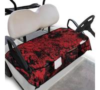 Wanyint Golf Cart Seat Cover with Pockets Breathable Quick Dry Golf Blanket Accessories Keeps Seat Cool and Comfortable for Summer or Winter, Blood Spider Web Print