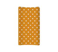 Wanyint Orange Dot Print Muslin Changing Pad Cover for Boys Girls, Changing Liners-Ultra Soft Breathable Diaper Changing Table Covers for Travel Workout