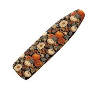 Wanyint Pumpkin Daisy Berry Ironing Board Cover with Elastic Edge Soft Breathable Cover Resist Scorching Ironing Board Protector for Autumn Fall Home Decor