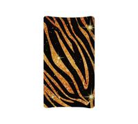 Wanyint Tiger Print Print Changing Pad Liners,Cradle Sheets Neutral Unisex Fitted Changing Table Sheet,Breathable & Comfy,Fits 32"x16" Contoured Pad for Babies