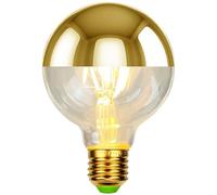 Wanym LED Light Bulbs, G80 Vintage LED Dimmable Edison Light Bulbs 4W, E27 Retro Lamp Translucent, Shadowless LED Bulb, Interior Decoration Light, for Chandeliers, Wall Light, Table Lamp,Gold