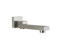 Wanym Wall Mounted Bath Spout, Folding Bathroom Brass Bathtub Shower Mixer Water Outlet Bath Tub Basin, Extra Long Spout Filler 180° Swivel Faucet Tap,Square Brushed Nickel