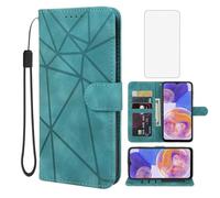 Wanyuexes Case for Galaxy A23 4G/5G Case, M13 4G/M23 5G/F23 5G SM-A236U Wallet Case with Tempered Glass Screen Protector, Leather Flip Credit Card Holder Stand Phone Cover for Samsung Galaxy A23 Green
