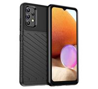 Wanyuexes Case for Galaxy A32 4G Case, for Samsung A324G SM-A325F, Heavy Duty Protective Cover with Non-Slip Texture Rugged Durable Silicone Phone Cover for Samsung Galaxy A32 4G Black
