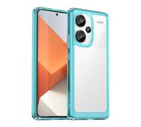 Wanyuexes Case for Redmi Note 13 Pro+/Note 13 Pro Plus 5G Case, Clear Hard PC Back & Soft TPU Protective Phone Cover for Xiaomi Redmi Note 13 Pro+ 5G Crystal Blue