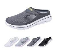WANZHASHIWO Elsvia men's comfortable, breathable and supportive sports sandals Elsvia men's orthopedic shoes for men and women casual hollow mesh thick-soled sports shoes