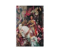 WAONZZAI Famous Painting Frank Dicksee Poster The Two Crowns Canvas Prints Art Poster Home Decorative painting; Unframe; 20x30inch(50x75cm)
