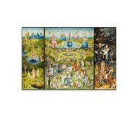 WAONZZAI Famous Painting Poster The Garden of Earthly Delights, C.1490 Hieronymus Bosch Canvas Print Art Poster, Wall Art Home Decoration Painting; Unframe; 20x30inch(50x75cm)