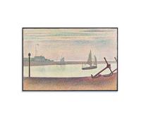 WAONZZAI Georges-Pierre Seurat Poster The Channel at Gravelines; Famous Paintings Art Posters Canvas Prints Home Decor Paintings; Unframe; 08x12inch(20x30cm)