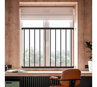 WAOWAO 19.49-33.64" Wide Window Guards for Child Safety Black 2 Piece