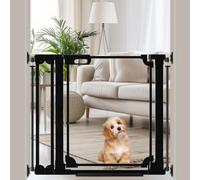 WAOWAO Clear Acrylic Baby Gate 29.52-37.79" Wide Indoor Pressure Mounted