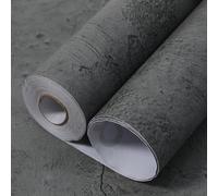 WAPANE Peel and Stick Wallpaper 15.7in X 180in, Grey Concrete Contact Paper for Cabinets/Countertops Waterproof, Wall Paper Pull and Stick for Bedroom, Textured Self-Adhesive & Removable