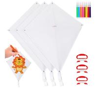 Wapasezyar DIY Dragons for Children, Dragon Craft Children's Set, Dragon Making Set Bulk, Decorating Painting Dragon Party Pack, White Dragon to Paint Yourself Kits (6)