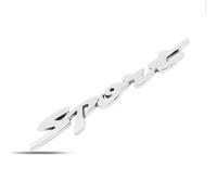 WAPEXI 1Pc Sport Emblem Badge for VW Touran 1T/GP2 ab Bj.2010-2015 Metal Car Rear Trunk Tailgate Side Fender Decal Self-Adhesive Lettering Logo Styling Accessory,Silver