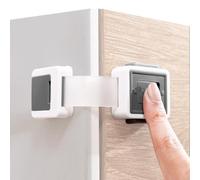 Wappa Baby Child Safety Locks (4-Pack) - Baby Proof Cabinets, Drawers, Toilets & Appliances- Adjustable Strap Length, Double Lock Option - Easy Latch for Adults to Open