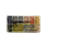 Wapsi Fly Tying Dubbing Dispenser, Natural 'possum Dubbing - Orange, Burnt Orange, Bleached Ginger, Gray, Brown, Rusty Brown, Olive, Black