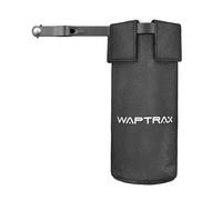 Waptrax Drum Stick Bag, Nylon Drumstick Bag Removable, Drumstick Holder with Clamp-On Lockable Alloy Steel Heavy Duty Clamp for Drumsticks Mallets Up to 5 Pairs, Black