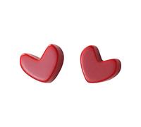 WaQiH Jewelry Women Tiny Small Heart Stud Earrings Love Gift For Lady