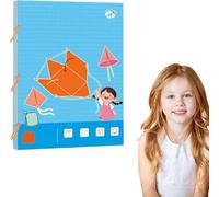 WAQQYS LiJialiang Koyoata Pull String 3D Geometry Learning Book - Boutiquefortun Toy with 9/12/15 Solids for Kids Ages 5-8,8-12,Teach Volume & Surface Area Formulas,Safe Braided Rope Design(15-model)