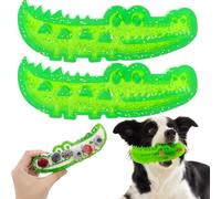 WAQQYS Slow Feed Chew and Fetch Crocodile, Dog Slow Feeder Puzzle Toy, Crocodile Dog Toy, Snack Stash & Play, Chewing Training(Small*2pc)