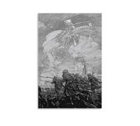 War And Death Wall Art Picture Print Modern Family Room Decor 16 x 24 Inches (40 x 60 cm)