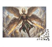 War Angel 500 Piece Wooden Jigsaw Puzzle,Stress Relief,Wood,Whimsical Challenge,Educational Toy,Home Wall Decor,Gift Idea,Adults & Kids 14+ (52x38cm)