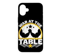War At The Table Arm Wrestling Arm Wrestler Power Pin Grip Case for iPhone 16 Plus
