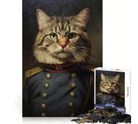 War Cat 1000 Piece Jigsaw Puzzles for Adults Jigsaw Critical Think Mindful Escape Firm Fit Ideal Xmas Gift (50x75cm)
