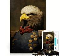 War Eagle Jigsaw Puzzle 1000 Pieces Cognitive Fun Play High Precision Die Cut Unique Gift for Stress Relief (38x26cm)
