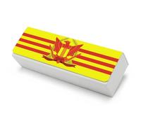War Flag of South Vietnam Funny Glasses Case Hard Shell Eyeglasses Case Protector with Cleaning Cloth for Women Men