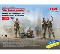 War Has No Gender. Female Servicemen of the Armed Forces of Ukraine 1:35 Kit ICM