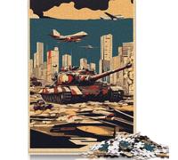 War in France 500 Piece Jigsaw Puzzles for Adults, Puzzle for Teenagers, Family Entertainment Toys 500pcs (52x38cm)