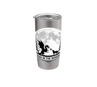 War in The Woods Wolf Boop The Fire Breathing Dragon in Full Stainless Steel Insulated Tumbler