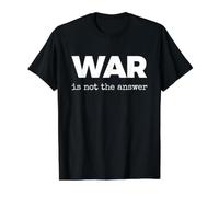 War is Not the Answer Value Graphic T-Shirt, Men, Black, M