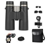 War max Binoculars, 12x42 Adults High Magnification Binoculars Great for Birdwatching, Traveling, Stargazing, Hunting, Wider View, Smart Focus (Black)