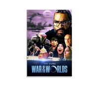 War of The Worlds Satire Science Fiction Thriller Movie Poster Wall Art Canvas Aesthetic Cover Poster Vintage Music And Movies Decorative Painting for Living Room Bed Room 16x24inch(40x60cm) Unframe-s