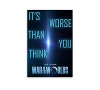 War of The Worlds Satire Science Fiction Thriller Movie Poster Wall Art Canvas Aesthetic Cover Poster Vintage Music And Movies Decorative Painting for Living Room Bed Room 16x24inch(40x60cm) Unframe-s