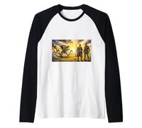 War of the Worlds Science Fiction Martians Finally Collapse Raglan Baseball Tee