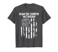 War on Terror Veteran T-Shirt, Men, Dark Heather Grey, Large