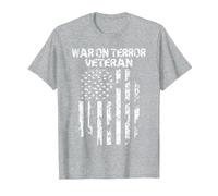War on Terror Veteran T-Shirt, Men, Heather Grey, 4X-Large