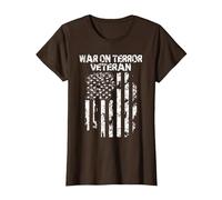 War on Terror Veteran T-Shirt, Women, Brown, Large