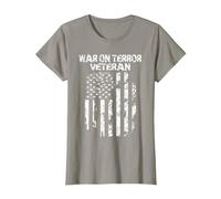 War on Terror Veteran T-Shirt, Women, Slate Grey, X-Large
