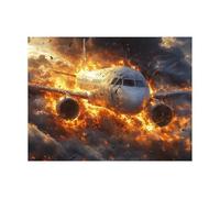 War Paint by Numbers for Adults, Paint by Numbers Kits 40x54In with Acrylic and Pens Canvas for Painting, Airplane Paintings Hobbies for Adults Women, Wall Artwork Room Decor Gifts for Women LZYH-7003