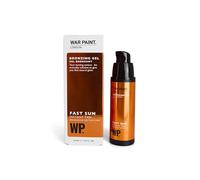 War Paint Fast Sun Bronzing Gel for Instant Tan - Lightweight, Buildable Bronzer with Easy Wash-Off Formula - Enriched with Willow Bark Extract for Hydration - Vegan & Cruelty-Free Skincare - 30ml