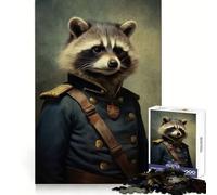 War Raccoon Teenagers 1000 Piece Jigsaw Puzzle Reasoning Skill Stress Relief Fun Sharp Cut Best Gift (38x26cm)