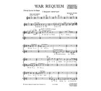 War Requiem: op. 66. soloists (STBar), mixed choir (SATB), boys' choir, orchestra and chamber orchestra. Partie de chœur.