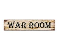 War Room Sign Vintage Metal Sign Retro Metal Plaque Bar Pub Poster Wall Art Decor Tin Sign 16"x4"